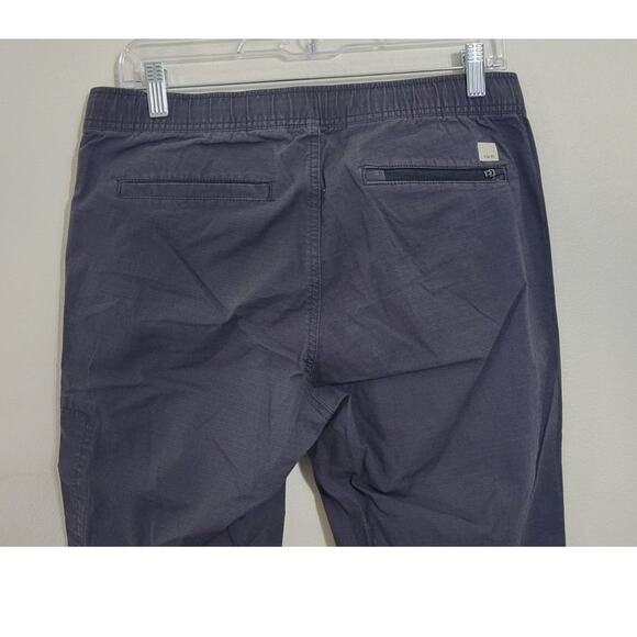 Vuori Ripstop Mens Beige Gray Elastic Waist Drawstring Outdoor Pants Medium M - Picture 4 of 8